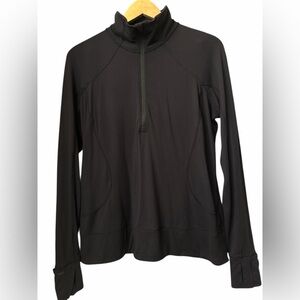 Lululemon Half Zip Pullover- Black- Size 12